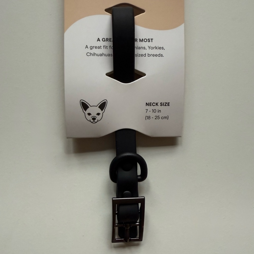 Wild One Dog Collar - XS (7-10") - Black - Picture 3 of 14